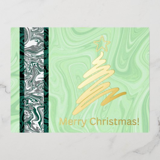 Abstracte kerst! (Boom) Briefkaart (Voorkant)