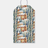 Abstracte kerst cadeaulabel (Voorkant)