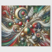 Abstracte kerst cadeaupapier (Vlak)