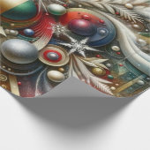 Abstracte kerst cadeaupapier (Hoek)