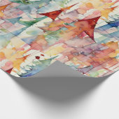 Abstracte kerst cadeaupapier (Hoek)