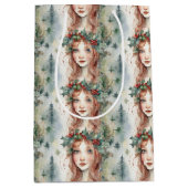 Abstracte kerst medium cadeauzakje (Voorkant)