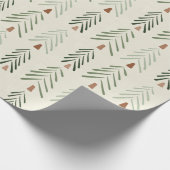 Abstracte kerstafdrukken cadeaupapier (Hoek)