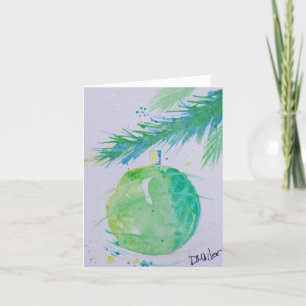 Abstracte kerstbal kerst Kaart