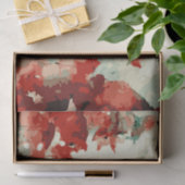 Abstracte kerstbomen 2 aquarel tissuepapier (Geschenk)