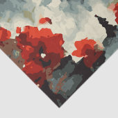 Abstracte kerstbomen 4 aquarel tissuepapier (Detail)