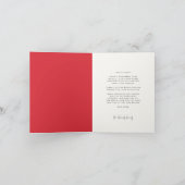 Abstracte kerstbomen noordse kerst feestdagen kaart (Binnen)