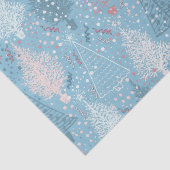 Abstracte kerstbomen Patroon 2 Weefselpapier Tissuepapier (Detail)