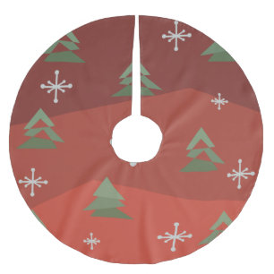 Abstracte kerstbomen uit de midden van de eeuw kerstboom rok