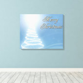 Abstracte kerstboom canvas afdruk (Insitu (Houten vloer))
