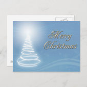 Abstracte kerstboom feestdagenkaart (Voorkant / Achterkant)