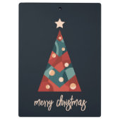 Abstracte kerstboom klembord (Achterkant)