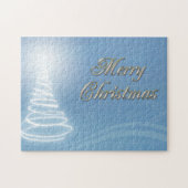 Abstracte kerstboom legpuzzel (Horizontaal)