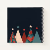 Abstracte kerstboom notitieboek (Achterkant)