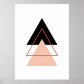 Abstracte kerstboom poster (Voorkant)