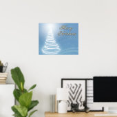 Abstracte kerstboom poster (Thuiskantoor)