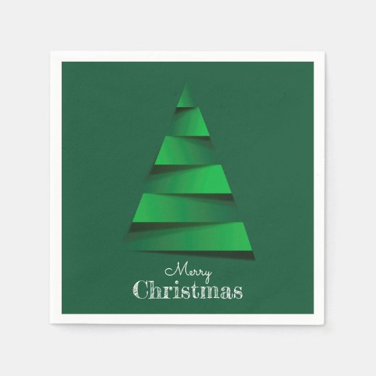 Abstracte kerstboomfeestdag servet (Voorkant)