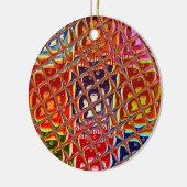 Abstracte kerstkleuren Collectie. Keramisch Ornament (Links)