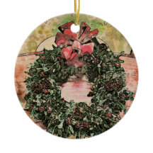 Abstracte kerstkransversiering