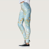 Abstracte kerstkunst leggings (Links)