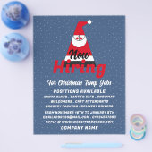 Abstracte kerstman, seizoensgebonden rekrutering A Flyer (Enkel)