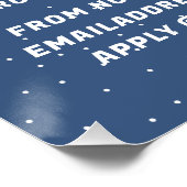 Abstracte kerstman, seizoensgebonden rekrutering A Perfect Poster (Hoek)