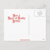 Abstracte kerstmis feestdagenkaart (Achterkant)