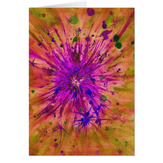 Abstracte kerstStar-waterverf (Voorkant)