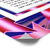 ABSTRACTE kerststerren met 160 zitplaatsen Poster (Hoek)