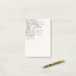 Abstracte kerstvakantie mistletoe post-it® notes