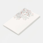 Abstracte kerstvakantie mistletoe post-it® notes (Schuin)