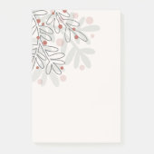 Abstracte kerstvakantie mistletoe post-it® notes (Voorkant)