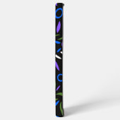 Abstracte kettingen en ringen samsung galaxy hoesje (Linkerkant)