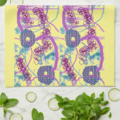 Abstracte keukenhanddoek met Jouw naam (Gevouwen)