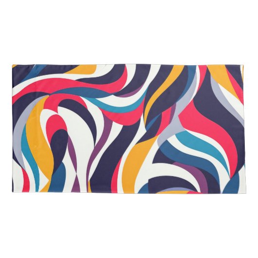 Abstracte King Single Kussensloop (Achterkant)