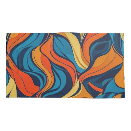 Abstracte King Single Kussensloop (Achterkant)