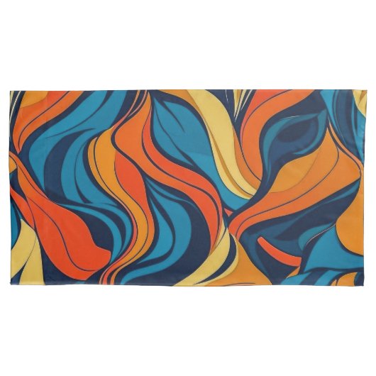 Abstracte King Single Kussensloop (Voorkant)