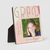 Abstracte Klasse van 2025 Afstuderen Keepsake Foto Fotoplaat (Voorkant)