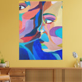 Abstracte Klassieke Kunstvorm Canvas Afdruk (Insitu (Woonkamer))