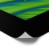 Abstracte kleine Daisy Garden Poster (Hoek)