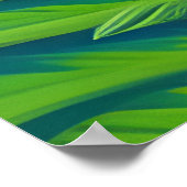 Abstracte kleine Daisy Garden Poster (Hoek)