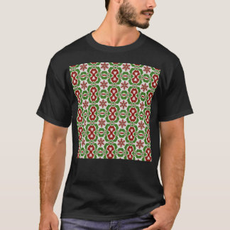 Abstracte kleine kerstboom Kaleidoscope Snowfla T-shirt