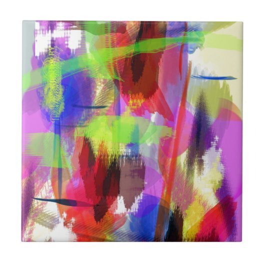 abstracte kleur (8) tegeltje (Voorkant)