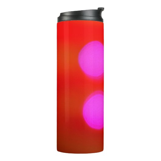 Abstracte kleur Blurred red background bokeh light Thermosbeker (Gedraaid links)
