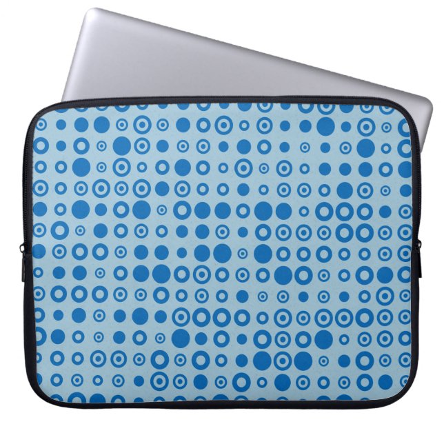 Abstracte kleur Halftone Stippen generatieve art b Laptop Sleeve (Voorkant)