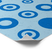 Abstracte kleur Halftone Stippen generatieve art b Poster (Hoek)