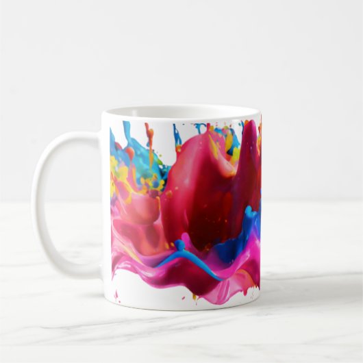 Abstracte Kleur Splash 11 oz Mok (Links)