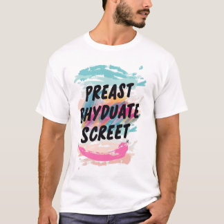 abstracte kleur splash - Minimal Art T-shirt