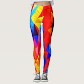Abstracte kleur symfonie leggings (Voorkant)
