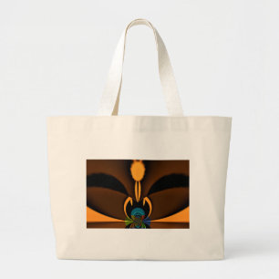 Abstracte Kleurcontrast Kunstprint Grote Tote Bag